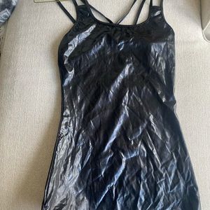Faux latex dress